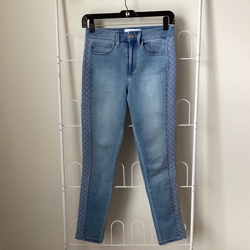 Skinnygirl Jeans Embroidered Ankle Jeans - 25/0